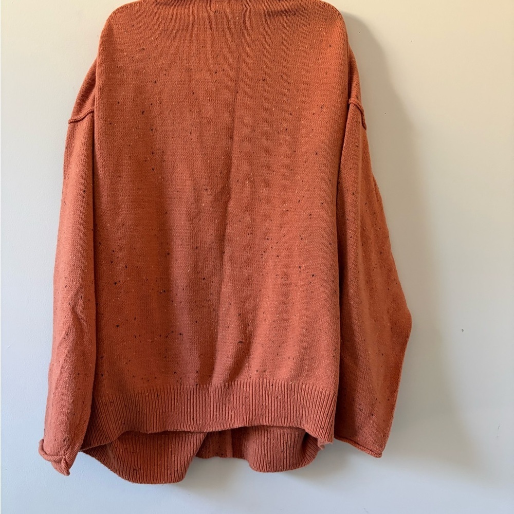 Universal Thread Rust Cotton Button Front Cardigan - Picture 2 of 2